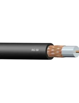 Кабел коаксиал RG59 B/U черен - 100 m