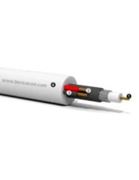 Кабел коаксиал RG59 + 2x0.50 бял - 100 m