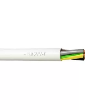 Кабел H05VV-F 2x0.75 бял - 100 m