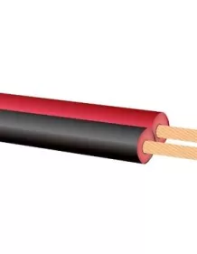 Кабел H03VH-H 2x0.75 черен и червен - 100 m