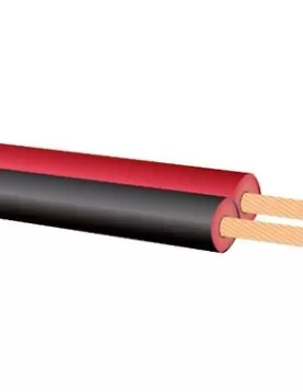 Кабел H03VH-H 2x1.00 черен и червен - 100 m