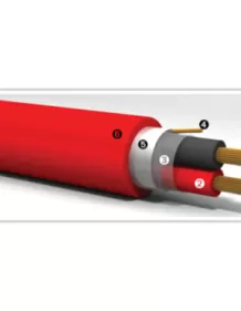 Кабел 2х1.00/S червен 0.4kV - 100м