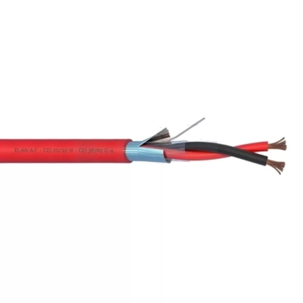 Кабел 2х2.50/S, PH120, LSZH, червен